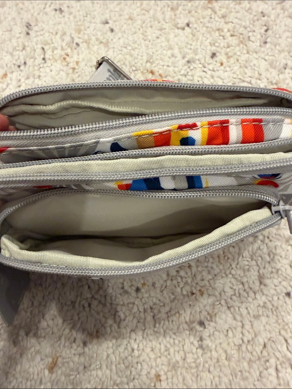 Disney Gray Multi Mickey Castle Crossbody Pouch - Picture 4 of 7